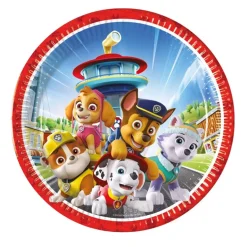 Juego de 8 Platos Patrulla Canina 23 cm Rescue
