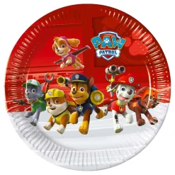 Juego de 8 platos Patrulla Canina Modelo B 22 cm.