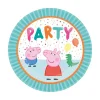 Juego de 8 Platos Peppa Pig Cumpleaños 23 cm