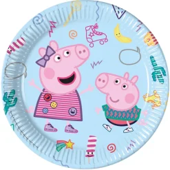 Juego de 8 Platos Peppa Pig y George 23 cm