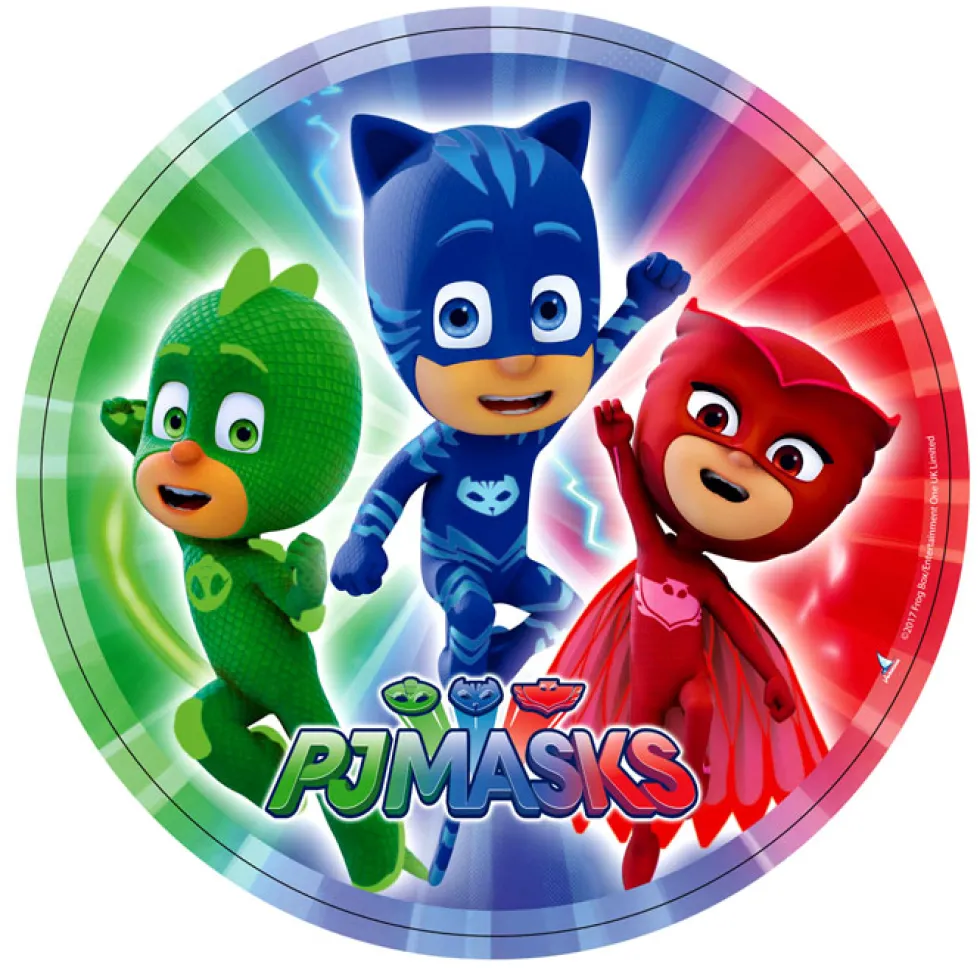 Juego de 8 Platos Pj Masks 23 cm