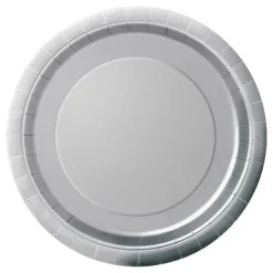 Juego de 8 Platos Plateados 22 cm