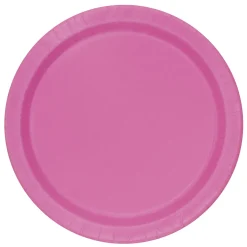 Juego de 8 Platos Rosa Fuerte 17 cm