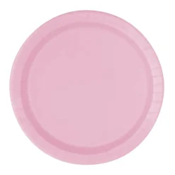 Juego de 8 Platos Rosa Pastel 22 cm