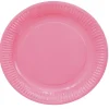 Juego de 8 platos rosas 18 cm
