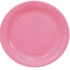 Juego de 8 platos rosas 18 cm