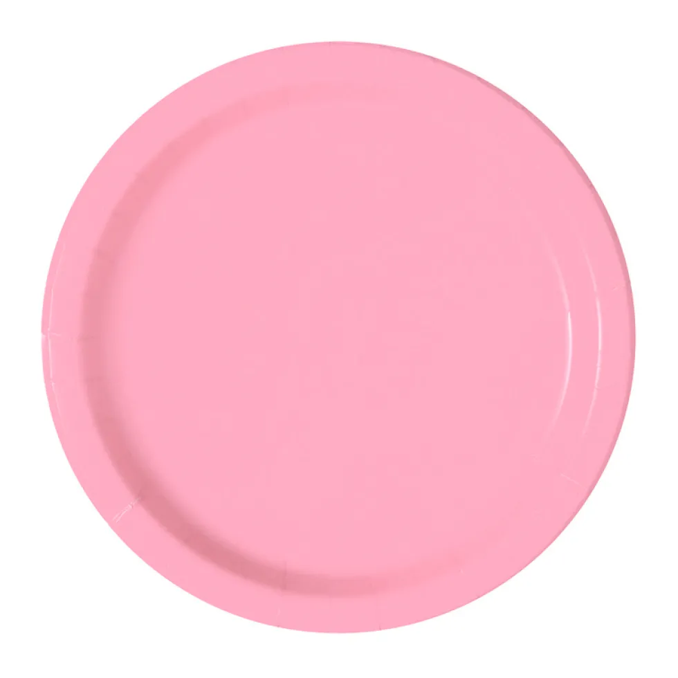 Juego de 8 Platos Rosas Pastel 17 cm