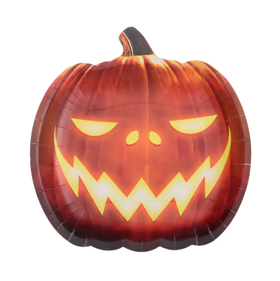 Juego de 10 Platos Skull&Pumpkin 22 cm
