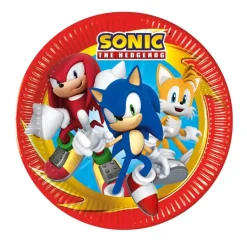 Juego de 8 Platos Sonic The Hedgehog 23 cm