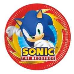 Juego de 8 Platos Sonic The Hedgehog 20 cm