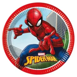 Juego de 8 Platos Ultimate Spiderman 22 cm