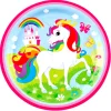 Juego de 8 Platos Unicornio 23 cm
