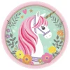 Juego de 8 Platos Unicornio Mágico 17 cm