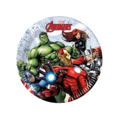 Juego de 8 Platos Vengadores Power 19 cm