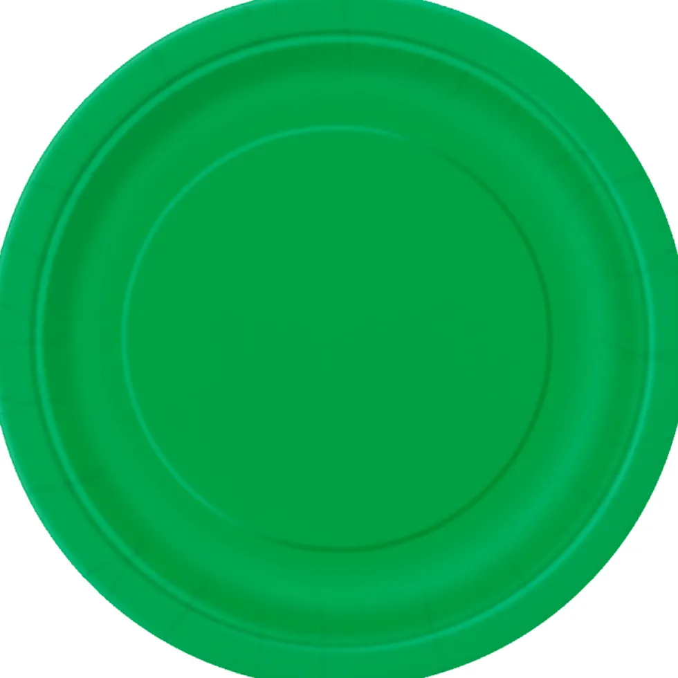 Juego de 8 Platos Verdes 17 cm