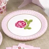 Juego de 8 Platos Vintage Rose
