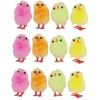 Juego de 12 Pollitos Decorativos