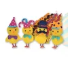 Juego de 4 Pollitos Decorativos Modelo 2