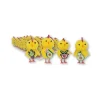 Juego de 4 Pollitos de Pascua con Frutas y Macetas
