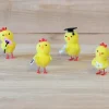 Juego de 4 Pollitos de Pascua Graduación 5 cm