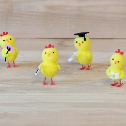Juego de 4 Pollitos de Pascua Graduación 5 cm