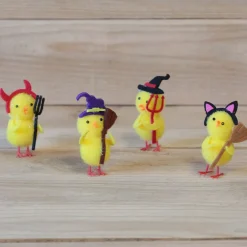 Juego de 4 Pollitos de Pascua Halloween