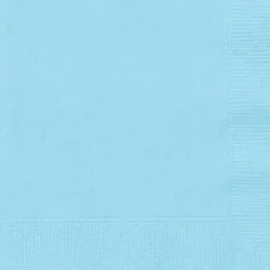Juego de 20 Servilletas Azul Claro