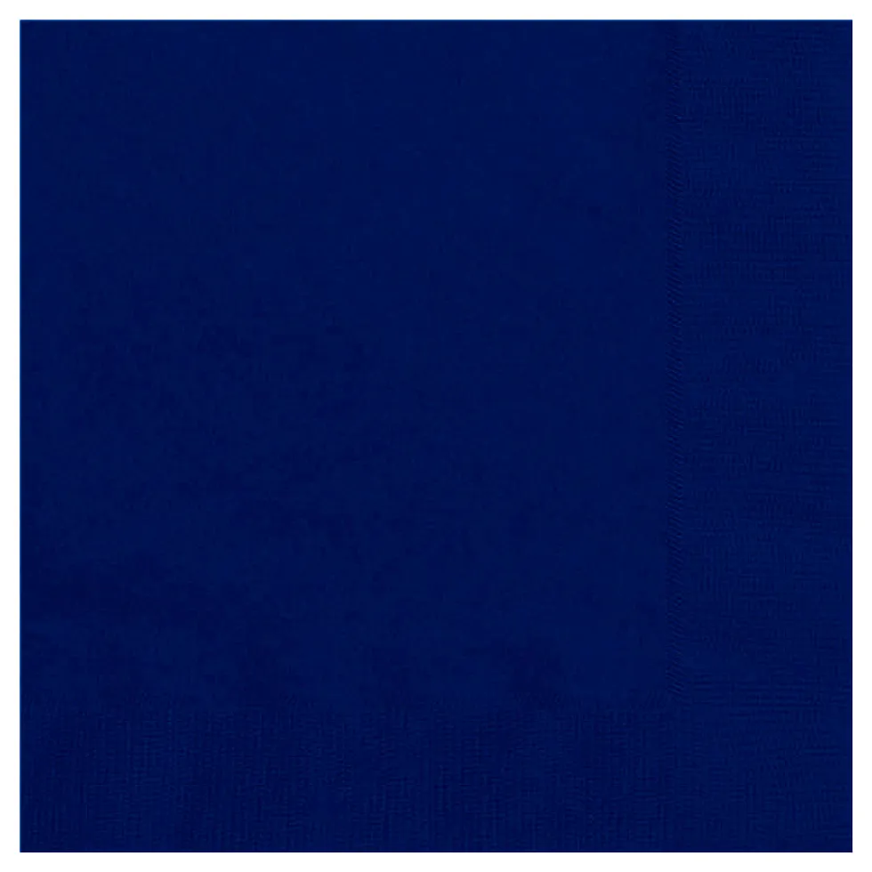 Juego de 20 Servilletas Azul Marino