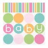 Juego de 16 Servilletas Baby Colores Pastel