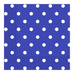 Juego de 20 Servilletas Blue Royal Dots