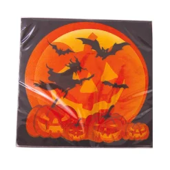 Juego de 20 Servilletas Bruja y Calabazas