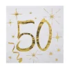 Juego de 20 Servilletas Cóctel 50 Años