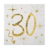 Juego de 20 Servilletas Cóctel 30 Años