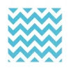 Juego de 20 Servilletas Chevron Celeste