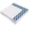 Juego de 20 Servilletas Chevron Azul Marino
