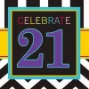 Juego de 16 Servilletas 21 Cumpleaños