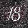 Juego de 16 Servilletas 18 Cumpleaños Rosa