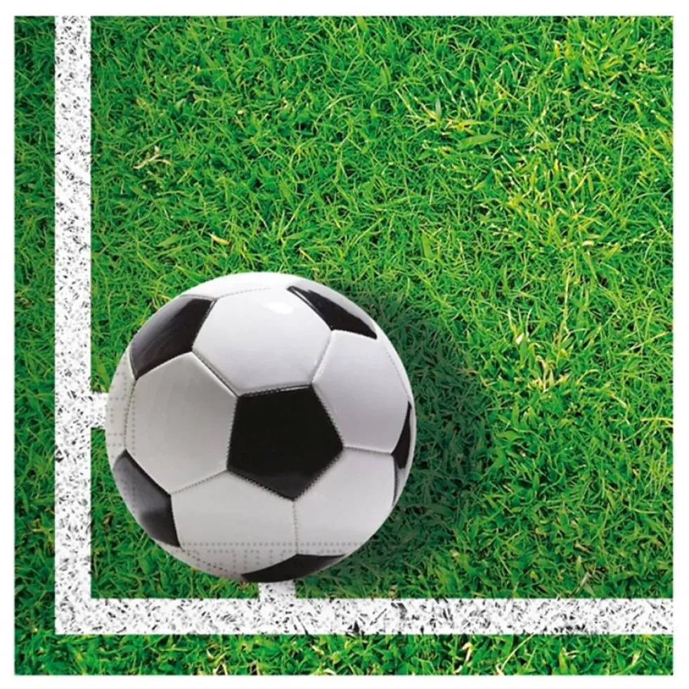 Juego de 20 Servilletas de Fútbol Gol