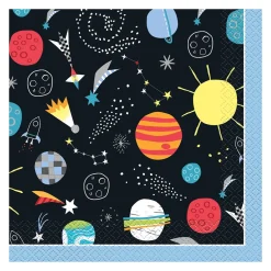 Juego de 16 Servilletas Espacio Estelar 17 cm