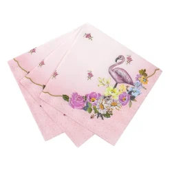 Juego de 20 Servilletas Flamingo