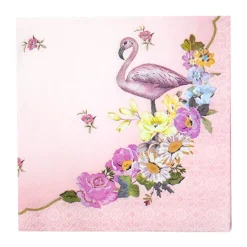 Juego de 20 Servilletas Flamingo
