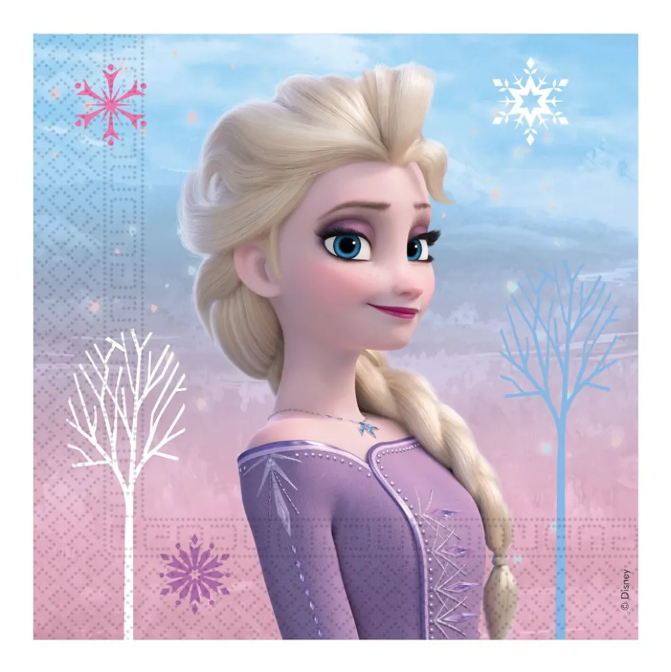 Juego de 20 Servilletas Frozen 2 Elsa y Anna