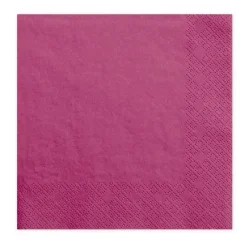 Juego de 20 servilletas Fucsias