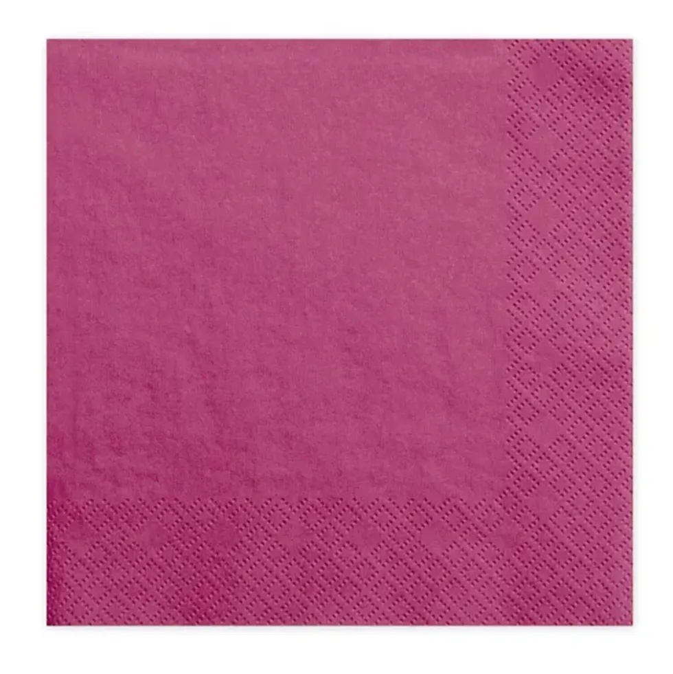 Juego de 20 servilletas Fucsias