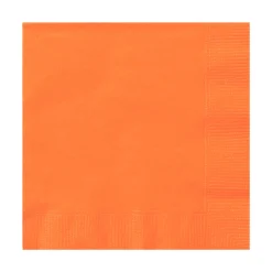 Juego de 20 Servilletas Naranjas Pequeñas