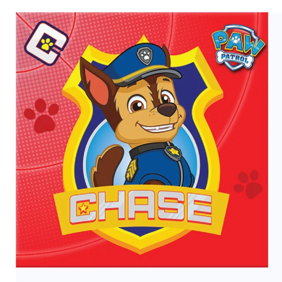 Juego de 16 servilletas Patrulla Canina