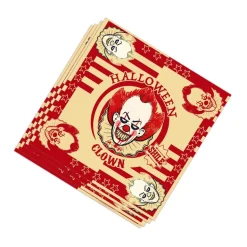 Juego de 20 Servilletas Payaso Halloween