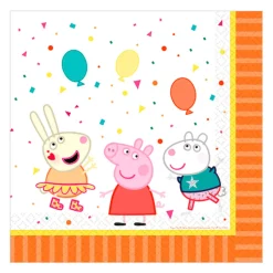 Juego de 16 Servilletas Peppa Pig Party