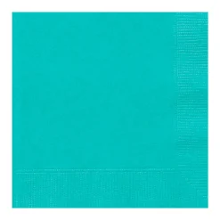 Juego de 20 Servilletas Pequeñas Turquesas