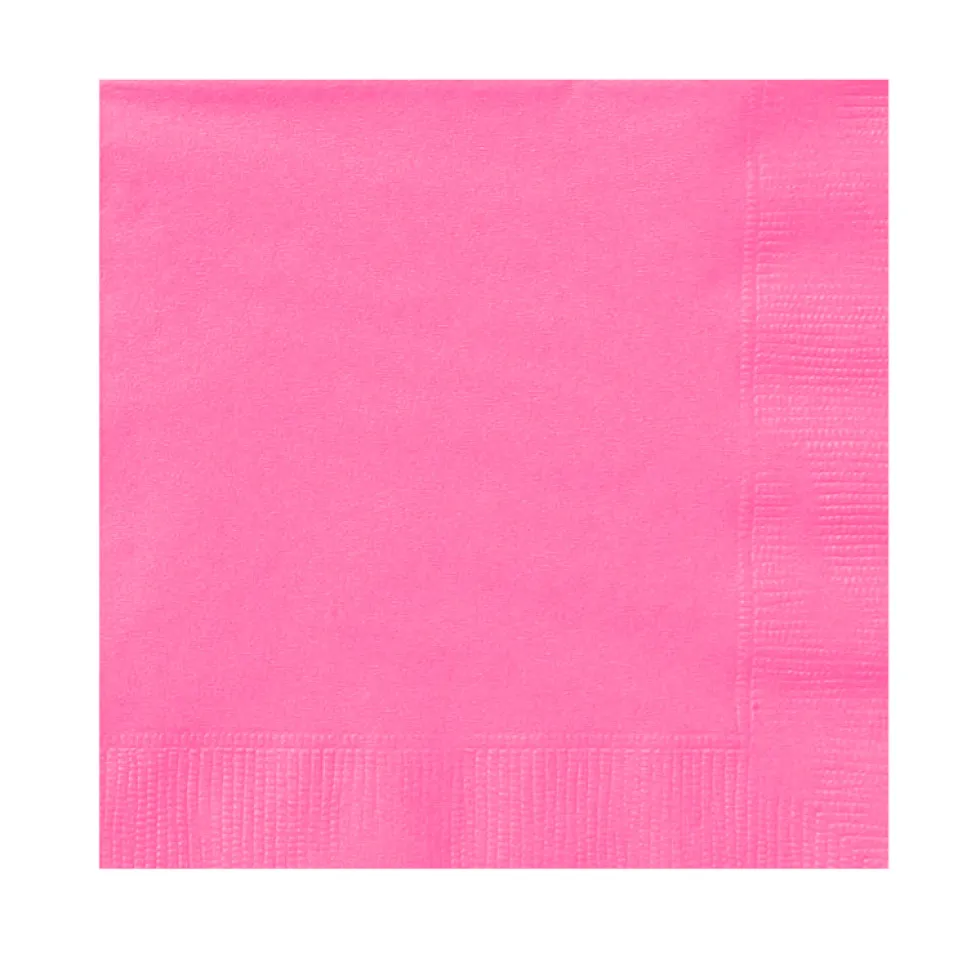 Juego de 20 Servilletas Rosa Fuerte